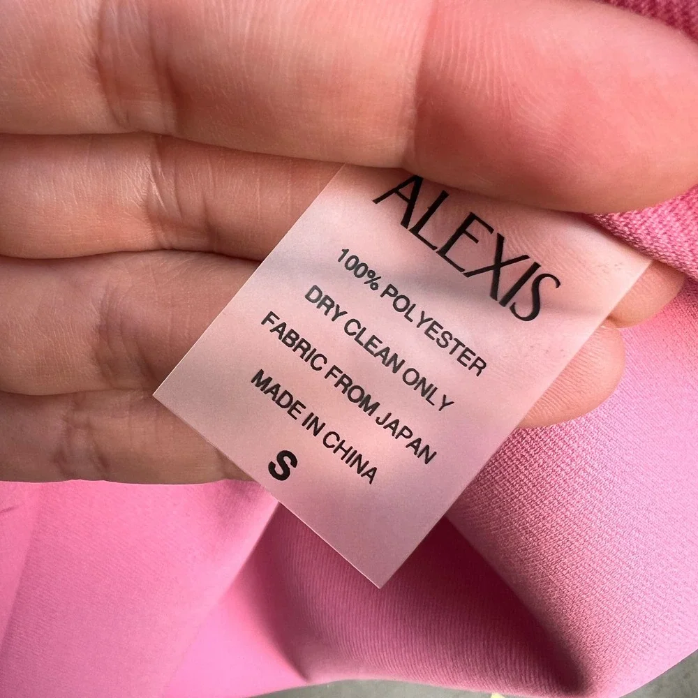 NWT Alexis 'Gineva' Sleeveless Square-Neck Opera Pink Mini Dress Size S - Picture 7 of 8